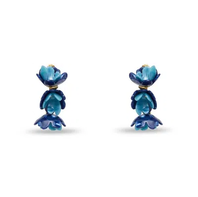 Lele Sadoughi Women's Azure Mini Rose Drop Earrings In Blue