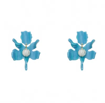 Lele Sadoughi Women's Azure Small Crystal Lily Earrings In Blue