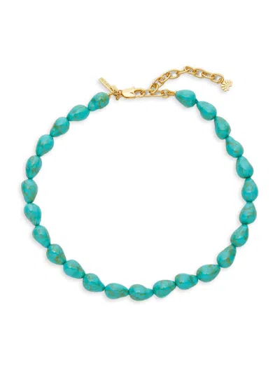 Lele Sadoughi Women's Baroque Turquoise Resin Collar Necklace In Blue