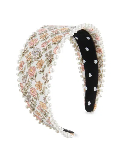 Lele Sadoughi Women's Brigitte Liberty Imitation Pearl-trim Headband In Pink