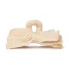 Lele Sadoughi Cable-knit Bow Claw Clip In Neutral