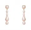 Lele Sadoughi Women's Collector Pearl Linear Earrings In Rose In Neutral