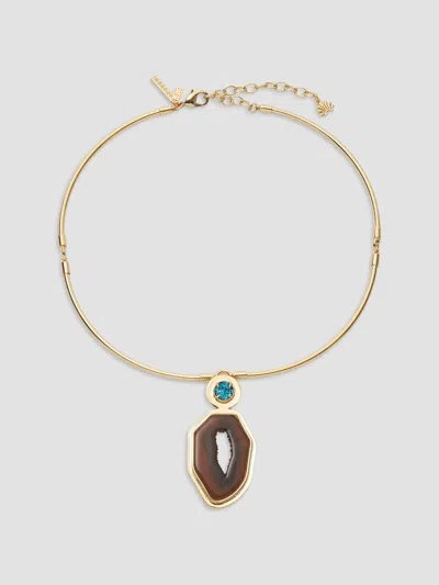 Lele Sadoughi Women's Coyote Twilight 14k-gold-plated & Resin Pendant Necklace In Multi