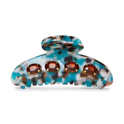 Lele Sadoughi Women's Crystal Claw Clip In Cornflower Blue