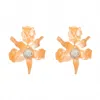 Lele Sadoughi Women's Crystal Lily Earrings In Shell Pink In Gold