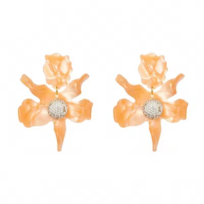 Lele Sadoughi Women's Crystal Lily Earrings In Shell Pink In Gold