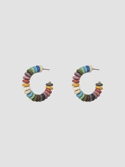 Lele Sadoughi Women's Gilded Frontier Diana Beaded Hoop Earrings In Purple