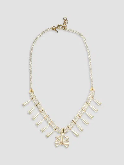 Lele Sadoughi Women's Gilded Frontier Scallop Blossom 14k-gold-plated & Imitation Pearl Necklace