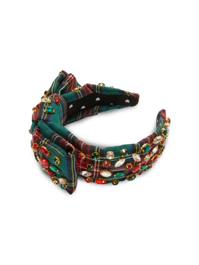 Lele Sadoughi Women's Holly Plaid Crystal Headband In Multi