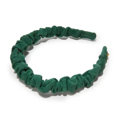 Lele Sadoughi Women's Jessie Suede Headband In Evergreen In Green