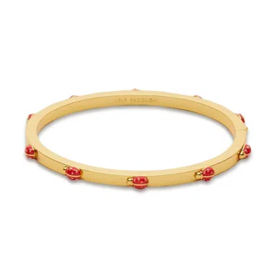 Lele Sadoughi Women's Ladybug Hinge Bangle In Gold
