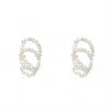 Lele Sadoughi Women's Loop Earrings In Pearl In Burgundy
