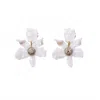 Lele Sadoughi Women's Mother Of Pearl Crystal Lily Earrings In White In White