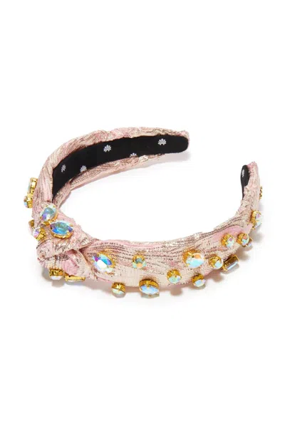Lele Sadoughi Women's Oval Crystal Slim Knotted Headband In Shell Pink