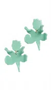 Lele Sadoughi Women's Paper Lily Earrings In Sea Glass In Green