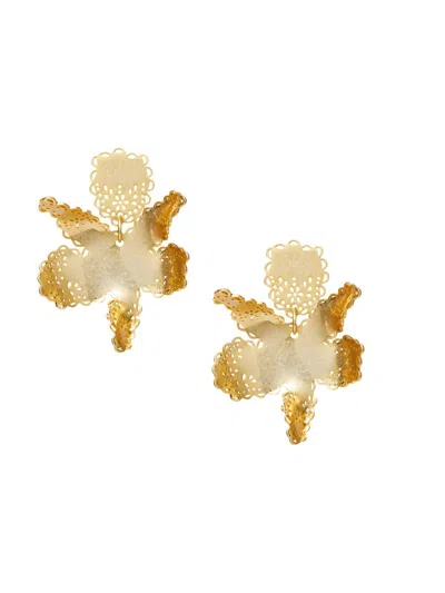 Lele Sadoughi Women's Paper Lily Goldtone Drop Earrings