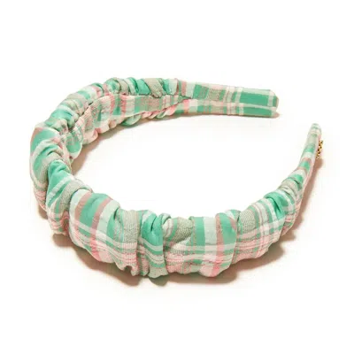 Lele Sadoughi Women's Plaid Kelly Headband In Preppy In Green