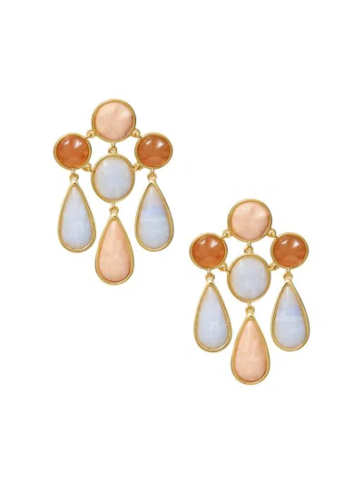 Lele Sadoughi Women's Reflection 14k-gold-plated & Resin Chandelier Earrings In Multi