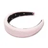 Lele Sadoughi Women's Seersucker Alice Headband In Shell Pink In Pink