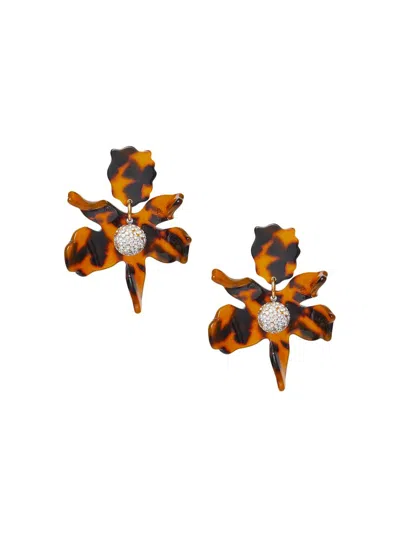 Lele Sadoughi Women's Small Crystal Lily Drop Earrings In Pattern