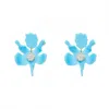 Lele Sadoughi Women's Azure Small Crystal Lily Earrings In Blue In Blue