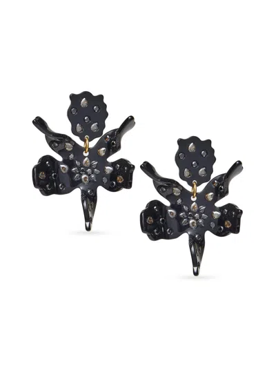 Lele Sadoughi Women's Small Paper Lily Earrings In Pattern