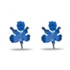 Lele Sadoughi Women's Small Paper Lily Earrings In Cobalt In Blue