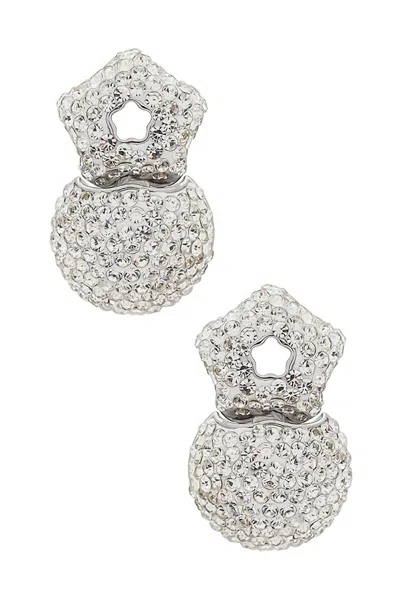 Lele Sadoughi Women's Star Flower Hinge Earrings In Crystal In Metallic