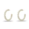 Lele Sadoughi Women's Stardust Pearl Hoop Earrings In Gold