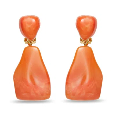 Lele Sadoughi Women's Wilma Drop Earrings In Apricot In Orange