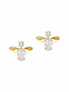 Lele Sadoughi Womens's Honeybee Drop Earring In Crystal In Gold