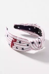 Lele Sadoughi X Mlb Embroidered Knot Headband