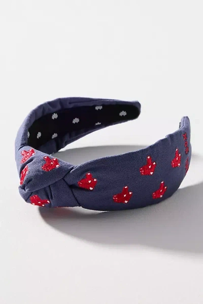 Lele Sadoughi X Mlb Embroidered Knot Headband