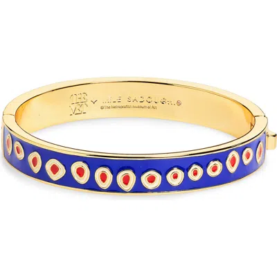 Lele Sadoughi X The Met Enamel Bangle In Blue