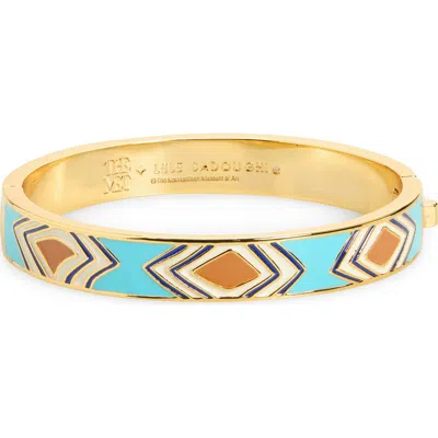 Lele Sadoughi X The Met Enamel Bangle In Gold