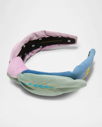 Lele Sadoughi X The Met Klee "black Columns In A Landscape" Headband In Multi