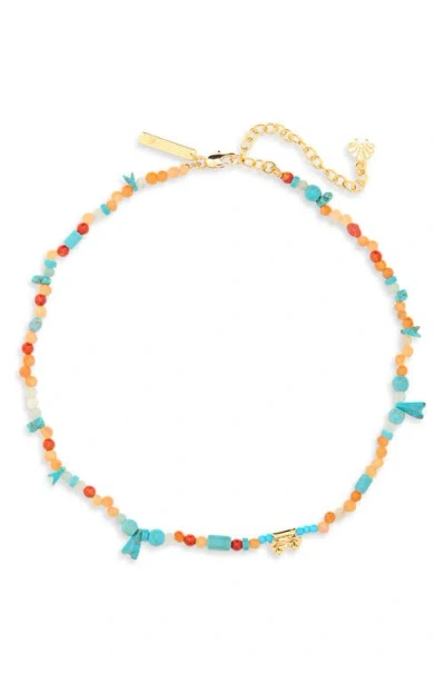 Lele Sadoughi X The Met Thebes Beaded Necklace In Multi
