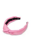 Lele Sadoughi X Wicked Glinda Knotted Stripe Headband In Pop Pink