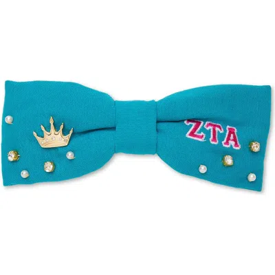 Lele Sadoughi Zeta Tau Alpha Riley Bow In Blue