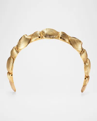 Lelet Ny 14k Gold Plated Kya Seashell Crown