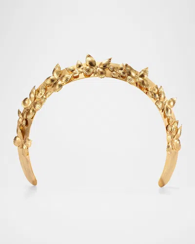 Lelet Ny 14k Gold Plated Silvie Butterfly Crown