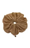 Lelet Ny Amy Oversized Cotton Scrunchie In Brown