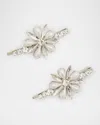 Lelet Ny Annie Pearly Crystal Bobby Pins, Set Of 2 In Rhodium