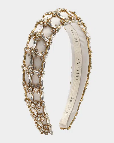LELET NY AVRIL CRYSTAL PADDED HEADBAND