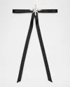 Lelet Ny Avril Crystal Satin Skinny Bow In Black