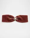 Lelet Ny Avril Crystal Velvet Wrap Headband In Amethyst