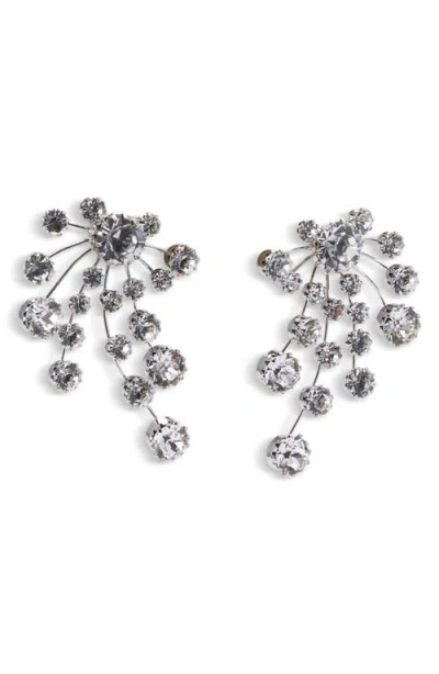 Lelet Ny Brian Crystal Statement Earrings In Metallic