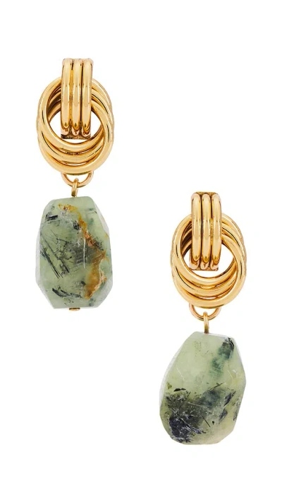 Lelet Ny Brielle Knot Stone Drop Earrings In Gold