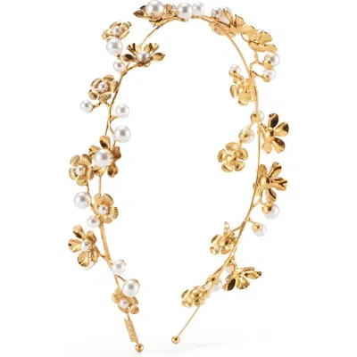 Lelet Ny Brynn Floral & Faux Pearl Headband