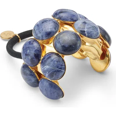 Lelet Ny Charlie Cuff Ponytail Holder In Blue